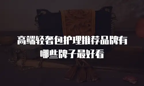 高端轻奢包护理推荐品牌有哪些牌子最好看
