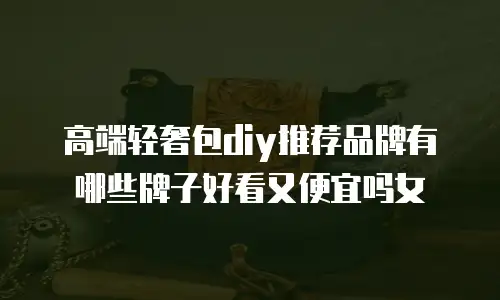 高端轻奢包diy推荐品牌有哪些牌子好看又便宜吗女