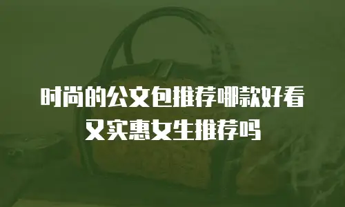时尚的公文包推荐哪款好看又实惠女生推荐吗