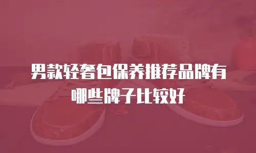 男款轻奢包保养推荐品牌有哪些牌子比较好