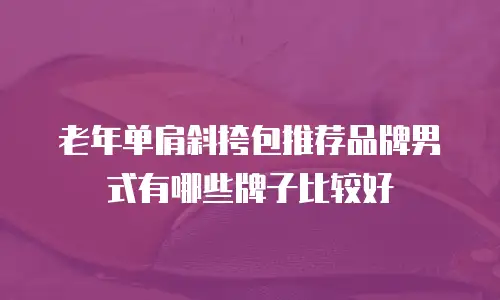 老年单肩斜挎包推荐品牌男式有哪些牌子比较好