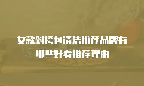 女款斜挎包清洁推荐品牌有哪些好看推荐理由