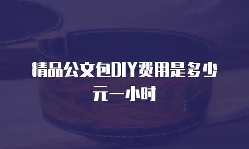 精品公文包DIY费用是多少元一小时