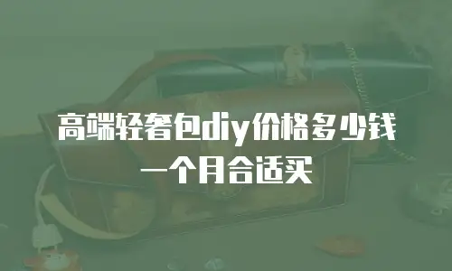 高端轻奢包diy价格多少钱一个月合适买