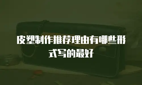 皮塑制作推荐理由有哪些形式写的最好