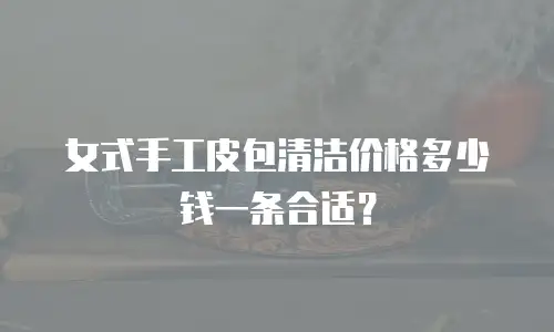 女式手工皮包清洁价格多少钱一条合适？