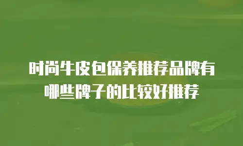 时尚牛皮包保养推荐品牌有哪些牌子的比较好推荐