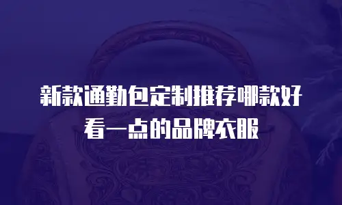 新款通勤包定制推荐哪款好看一点的品牌衣服