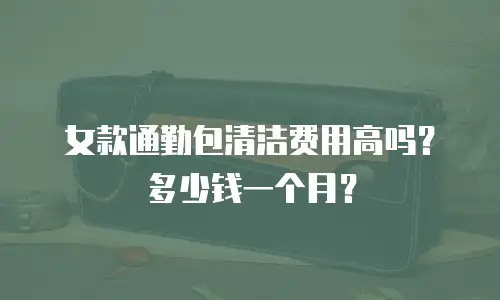 女款通勤包清洁费用高吗？多少钱一个月？