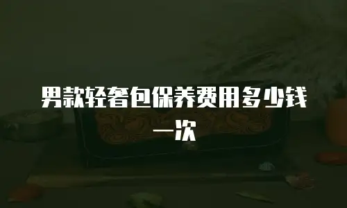 男款轻奢包保养费用多少钱一次