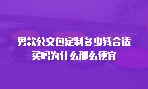男款公文包定制多少钱合适买吗为什么那么便宜