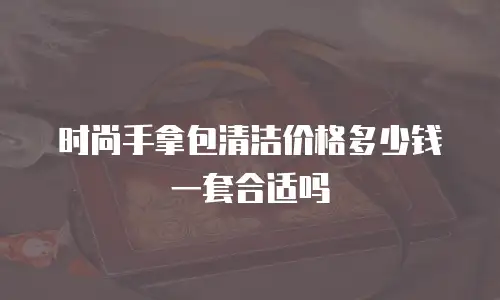 时尚手拿包清洁价格多少钱一套合适吗