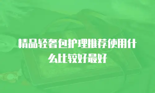 精品轻奢包护理推荐使用什么比较好最好
