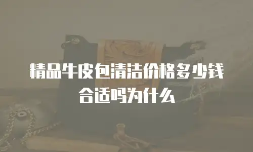 精品牛皮包清洁价格多少钱合适吗为什么