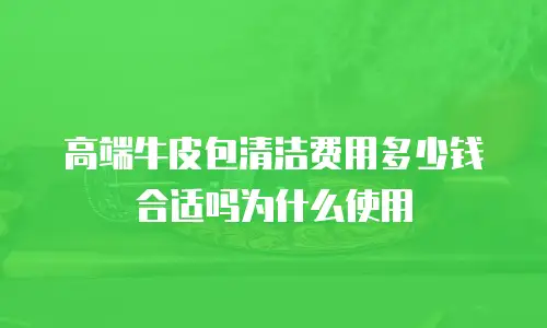 高端牛皮包清洁费用多少钱合适吗为什么使用