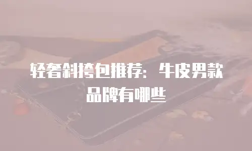 轻奢斜挎包推荐：牛皮男款品牌有哪些