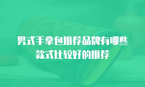 男式手拿包推荐品牌有哪些款式比较好的推荐