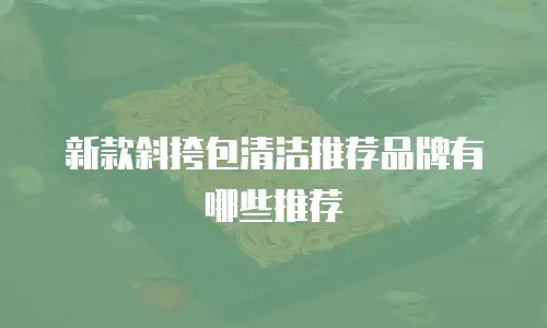新款斜挎包清洁推荐品牌有哪些推荐