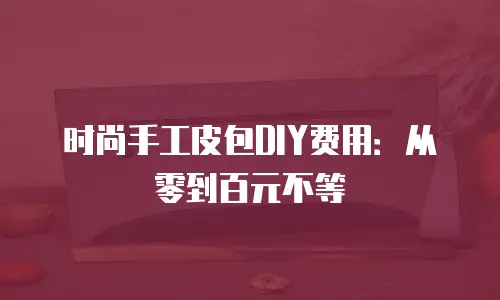 时尚手工皮包DIY费用：从零到百元不等
