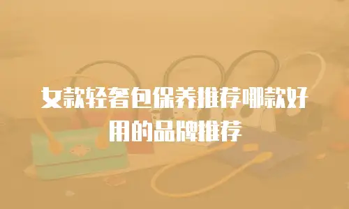女款轻奢包保养推荐哪款好用的品牌推荐