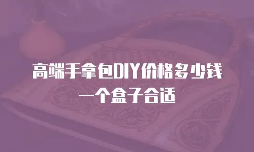 高端手拿包DIY价格多少钱一个盒子合适