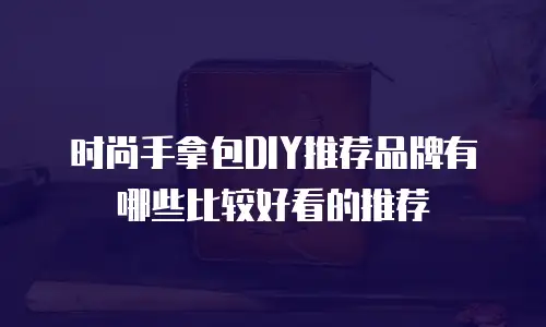 时尚手拿包DIY推荐品牌有哪些比较好看的推荐