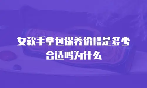 女款手拿包保养价格是多少合适吗为什么