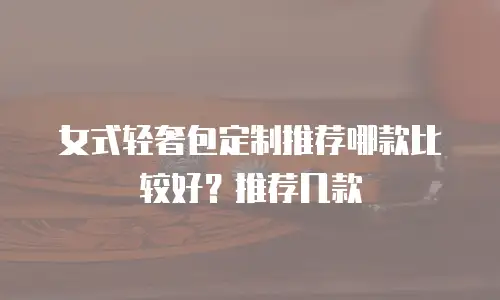 女式轻奢包定制推荐哪款比较好？推荐几款