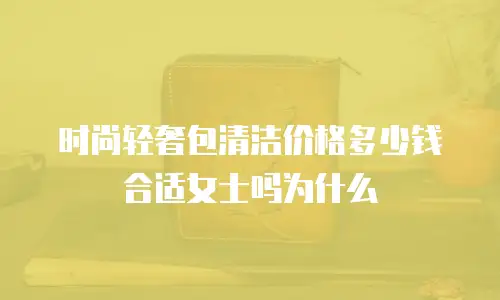 时尚轻奢包清洁价格多少钱合适女士吗为什么