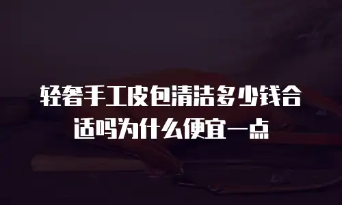 轻奢手工皮包清洁多少钱合适吗为什么便宜一点