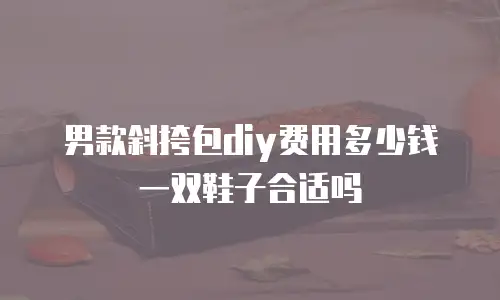 男款斜挎包diy费用多少钱一双鞋子合适吗