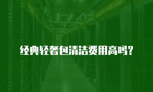 经典轻奢包清洁费用高吗？