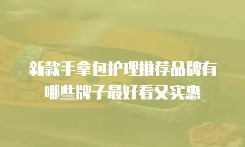 新款手拿包护理推荐品牌有哪些牌子最好看又实惠
