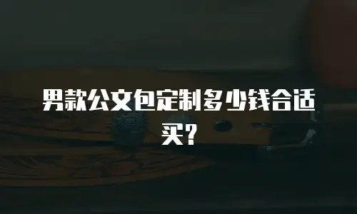 男款公文包定制多少钱合适买？