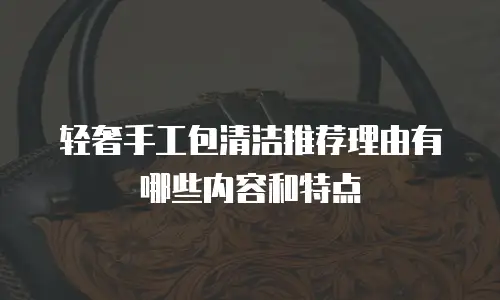 轻奢手工包清洁推荐理由有哪些内容和特点