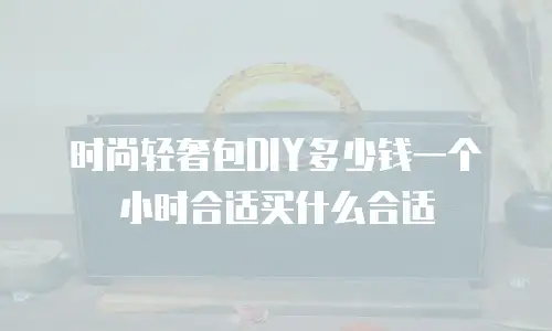 时尚轻奢包DIY多少钱一个小时合适买什么合适