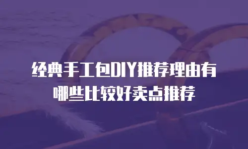 经典手工包DIY推荐理由有哪些比较好卖点推荐