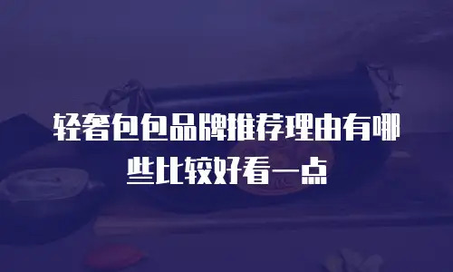 轻奢包包品牌推荐理由有哪些比较好看一点