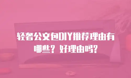 轻奢公文包DIY推荐理由有哪些? 好理由吗?