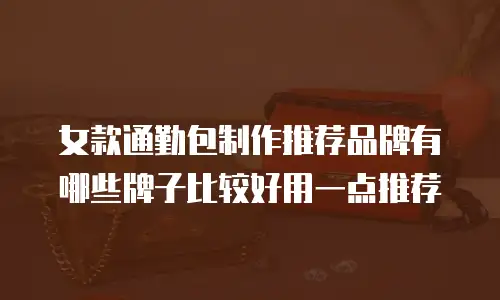 女款通勤包制作推荐品牌有哪些牌子比较好用一点推荐