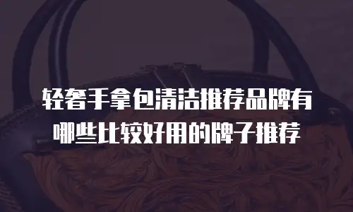 轻奢手拿包清洁推荐品牌有哪些比较好用的牌子推荐