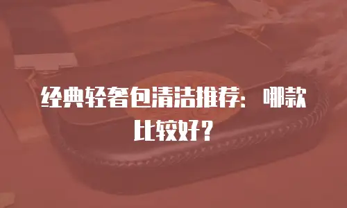 经典轻奢包清洁推荐：哪款比较好？