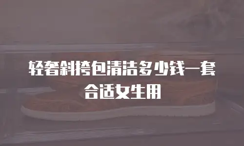 轻奢斜挎包清洁多少钱一套合适女生用