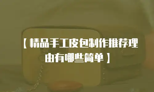 【精品手工皮包制作推荐理由有哪些简单】