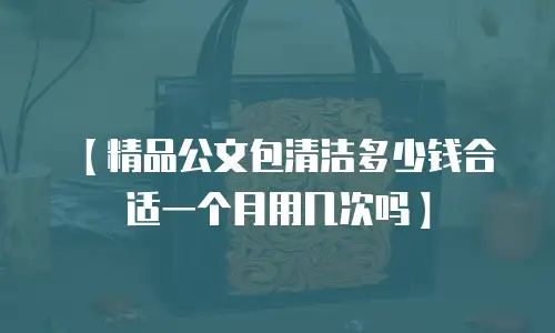 【精品公文包清洁多少钱合适一个月用几次吗】