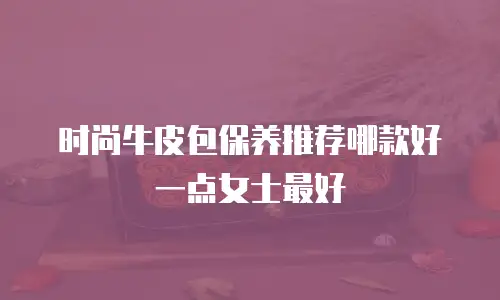 时尚牛皮包保养推荐哪款好一点女士最好