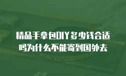 精品手拿包DIY多少钱合适吗为什么不能寄到国外去