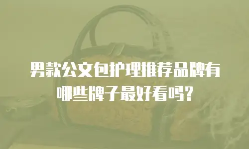 男款公文包护理推荐品牌有哪些牌子最好看吗？