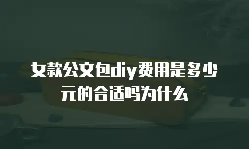 女款公文包diy费用是多少元的合适吗为什么