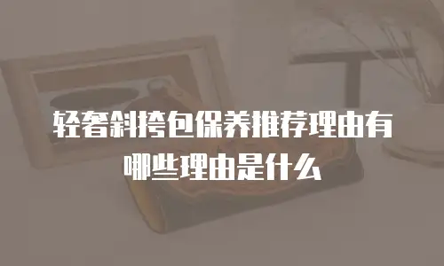 轻奢斜挎包保养推荐理由有哪些理由是什么